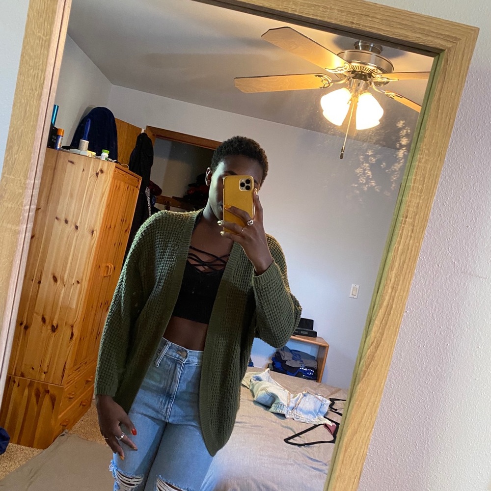 Green Cardigan